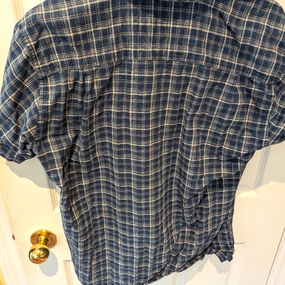 Patagonia, blue plaid, short sleeve shirt - Picture 4 of 4